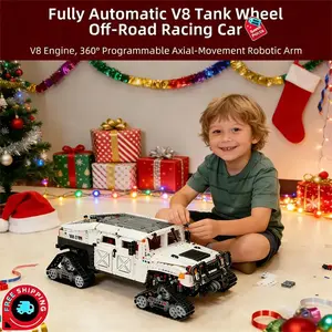 UNCLE BRICK Montessori Magnetic Building Blocks Set with Magnetic Parts - 3088Pcs 1:8 Scale Motorized Hummer with Motorized Power, Remote Drive, Off-Road Design - STEM Educational Toy for Boys Ages 8+ Holiday Gift