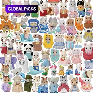 Cartoon Animal Pattern Stickers, 55 Pcs/Set Cute Animal Decorative Stickers, DIY Decals for Water Bottles, Laptops, Phone Cases, Scrapbooking and Journal Making #GLOBAL PICKS