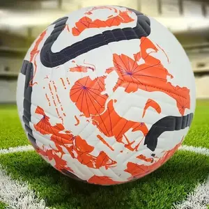 Soccer Balls Standard Size 5 Machine-Stitched PU Material for Sports League Matches, Durable Training Footballs for Skill Development, Soccer Training Equipment