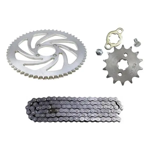 428 Chain and Sprocket Kit – 106 Links Drive Chain & 56 Teeth Chain Sprocket & Front Sprocket Kit for 110cc 125cc 140cc Pit PRO Pit Bike Trail Bike Dirt Bike Thumpstar Sunl Taotao Coolster