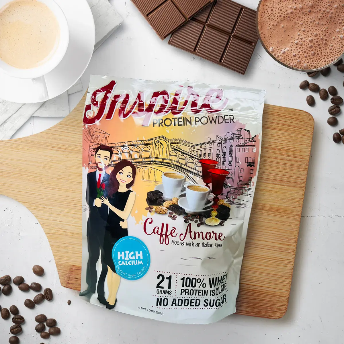 Inspire Caffe Amore Mocha Protein Powder