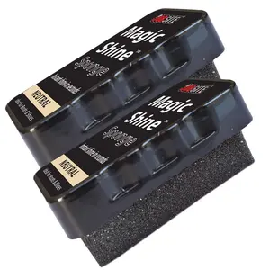 JOB SITE Instant Express Leather Boot & Shoe Shine Sponge - Neutral - 2 Pack