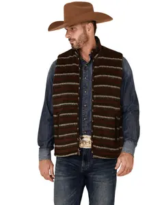 Cripple Creek Men's Men'S Navajo Print Zip-Front Blanket Vest - Cr40649-29