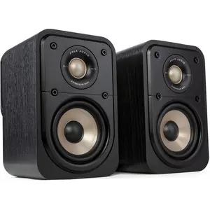 Polk Signature Elite ES10 Surround Loudspeaker Hi-Res Audio Certified Dolby Atmos DTS:X 1" Tweeter 4" Woofer Power Port Technology Black Pair