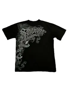 Classic Y2K Gothic Casual Style T-shirt Print Oversized T Shirt Streetwear High Street Shirts Gothic Round Neck Tops New Mens Women T Shirt