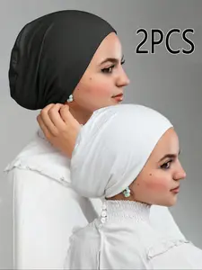 Women's Stretchable Jersey Hijab Cap, Soft Fabric Inner Lining Headwear, Suitable for Various Occasions, Comfortable Daily Wear, Hijab Turban