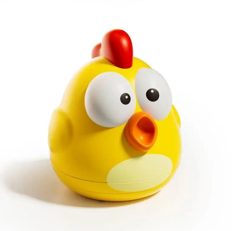 Comfort Silicone POOSTER Magic Sound Chicken Toy Fingertip Fun Music Voice Playback Stress Relief Wonder Interactive Game Christmas Children's Gift