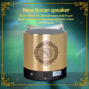 Azan Quran Islamic Muslim Koran Arab Ramadan Arabic Bluetooth Speaker Portable Holy Sound Box Music Wireless FM Radio Caixa De Som Bocina Mp3 Blutooth Altavoces Mini Coluna Home Gift Acoustics