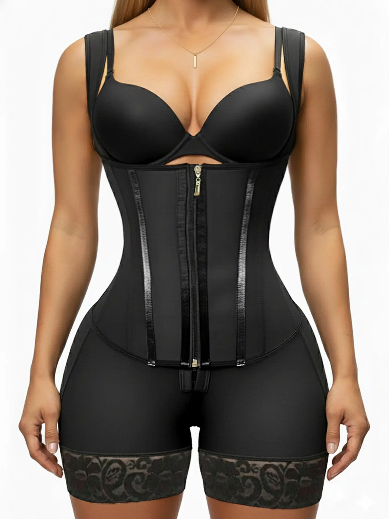 Women's Shapewear, High Compression Full Body Shaper, Waist Cincher Butt Lifter One-Piece Waist Trainer Bodysuit, Suitable for Yoga Fitness Running Sports