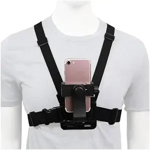 Mobile Phone Chest Strap Mount Phone Chest Harness Holder for VLOG/POV Camera and Cell Phones