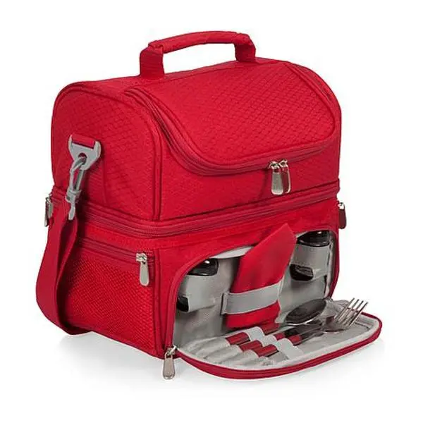 Picnic Time Pranzo Lunch Cooler Bag, (Red) Picnic Time Pranzo Lunch Cooler Bag, (Red)
