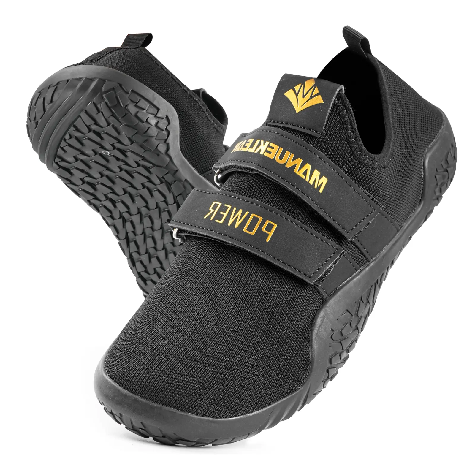 MANUEKLEAR Deadlift Shoes - Weight Lifting Shoes for Men Women - Weightlifting Squat Shoes Fitness Cross-Trainer Barefoot Gym Training Sneakers