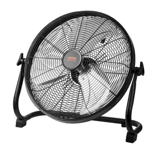 VEVOR Cordless Fan 16 in,  Portable Quiet Personal Fan for Home or Office, 360 Degree Manual Pivoting Head, Stepless Speed Regulation High Velocity Cordless Fan, Heavy Duty Metal Industrial Floor Fans