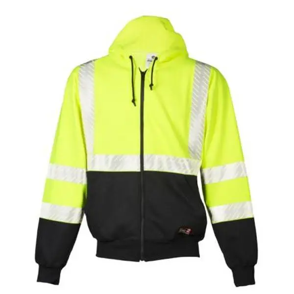 ML Kishigo Flame Resistant Premium Black Series FR Hoodie - 3XLarge -  Lime - F4073