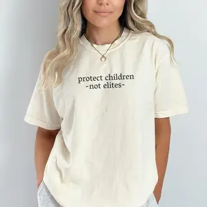 Protect children not elites Tee,Release The Epstein Files T-Shirt,Truth Seeker Graphic ,Anti Donald Trump Shirt,Epstein List,ComfortColors, Gildan Unisex, Premium Quality Cotton, Full Size Options, Everyone Can Find Their Fit