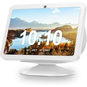 Stand for Show 8 (3rd Gen) - Adjustable Tilt Holder, Table Stand Accessories Compatible with iPhone Models & Show 8 3rd Generation, Non-Slip Base (White)