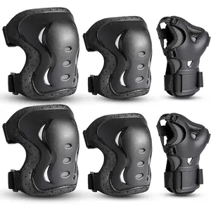 6Pcs Sports Protective Gear Set Knee Elbow Wrist Pads for Skateboard Cycling Scooter