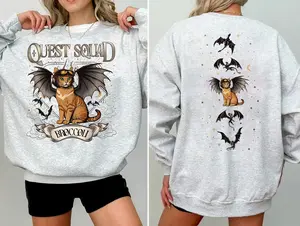 Quest Squad Broccoli 2 Sides Sweatshirt, Onyx Storm Inspired Shirt, Fourth Wing Sweater, Ridoc Gamlyn, Romantasy Hoodie, Bookish Gift