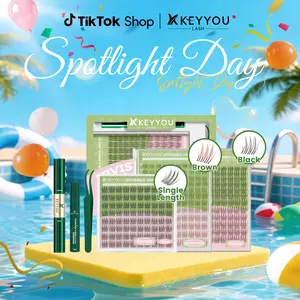 KEYYOU Aurora Muse DIY Lashes Clusters With Invisible Band  Waterproof Long-Lasting | Natural Daily | Festival Lash Extension 8-16MIX Mascara Alternative Lash  ##SpotlightDay