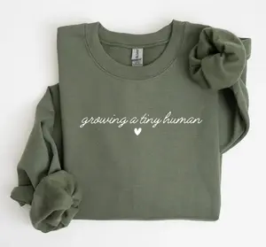 Cute Pregnancy Sweatshirt, Growing a Tiny Human, Pregnancy Announcement Shirt, Maternity , Baby Bump Shirt, Mom to Be Shirt, Mom To Be Gift