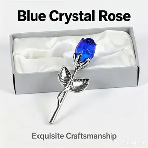 Valentine's Day Crystal Rose Gift -Forever Flower Keepsake for GirlfriendWife & Partner,summervibes
