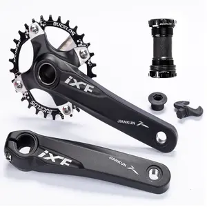 BUCKLOS IXF Hollowtech MTB Crankset: 104 BCD 170mm Single Speed Crank with BB, CNC Aluminum Alloy Narrow Wide 30T Chainring, Professional MTB/Road Upgrade Parts