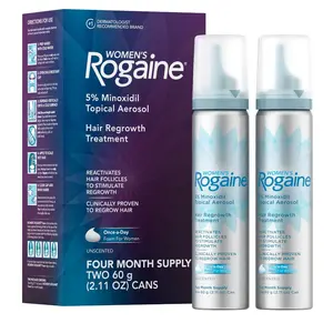 Women's Rogaine 5% Minoxidil Foam for Hair Thinning and Loss, Topical Treatment
