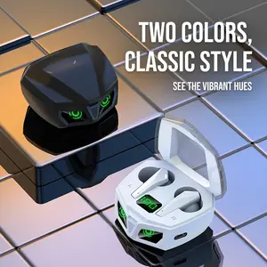 Zoilytech Cyberpunk-Style Gaming Wireless Earbuds Bluetooth 5.3 TWS Earphones with Charging Case Low Latency HiFi Stereo Sound for Mobile Gaming Music