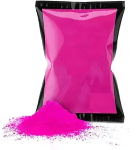 Vibrant Natural Pink Holi Color Powder | 450gms Non-Toxic Gulal for Festivals, Runs & Photography