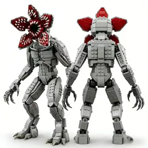 Hot TV Carnivorous Plant Giant Devil Demogorgon Vecna Model Building Set Buliding Blocks Bricks Construction Toys for Kids Halloween Gifts