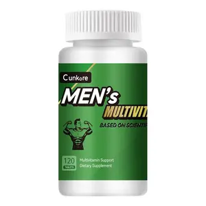 Cunkore Men's Daily Multivitamin 120 Tablets Stress Relief Energy Boost Gym Recovery with B-Complex & Zinc Vitamins Minerals Wellness Supplements