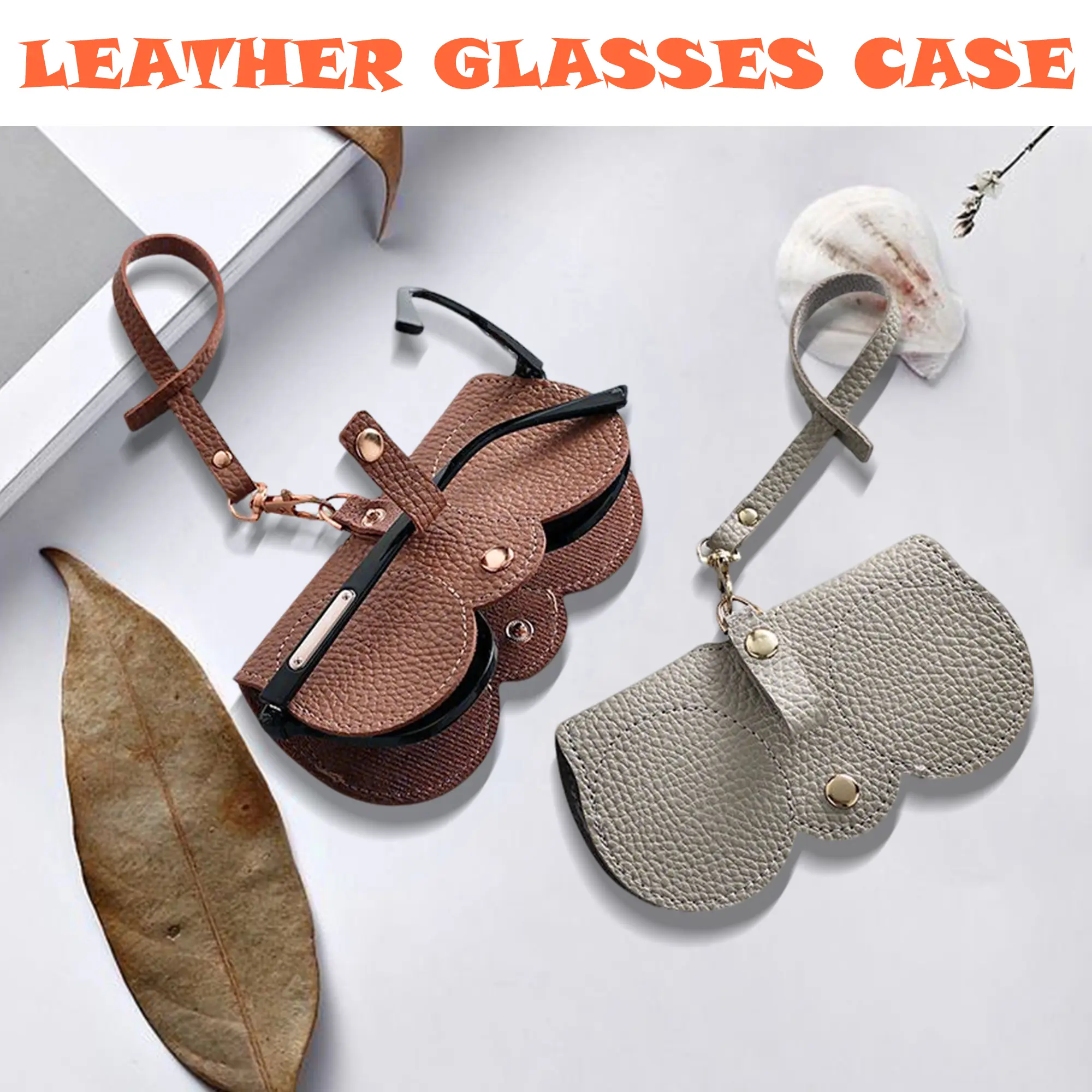 1 Count Soft Leather Sunglasses Bag, Fits Most Glasses