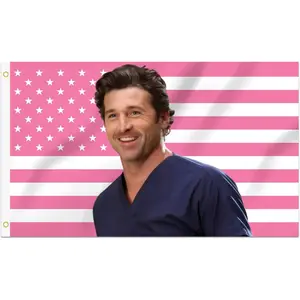 60in x 40in   tapestry  Foot Patrick Decorative Dempsey Derek Flag  Stitched with 2  for Indoor Outdoor College Dorm Room Wall Hanging Tapestry Porch Decoration  poster  home decor banner wall art bedroom