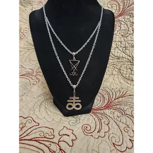 Lucifer and Leviathan double strand necklace