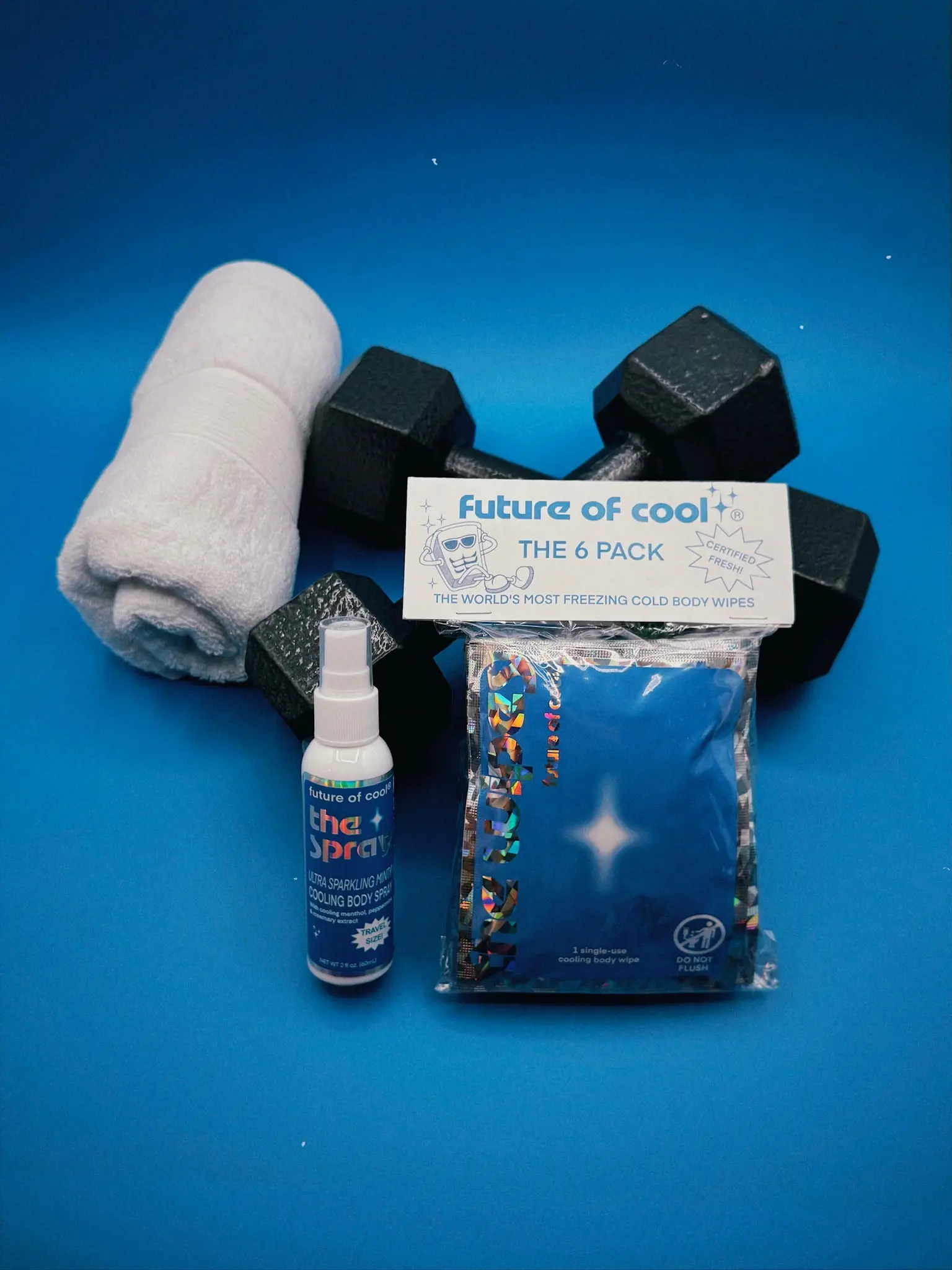 Post-Workout Kit: Freezing Cold Menthol Body Wipes & Spray for Post Exercise Recovery