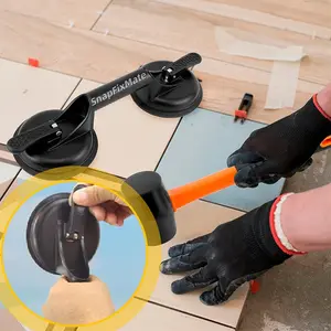 SnapFixMate Laminate Floor Gap Repair Tool Kit -Aluminum Floor Gap Fixer with Rubber Mallet for Laminate, Vinyl Plank,SPC&Floating Floor Installation|Gap Closer for Smooth Surface Flooring (Black),TikTokShopBlackFriday