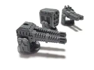Miniature Sci-Fi Turret, Plasma Cannon, and Rocket Pod with Adjustable Angles and Base 28mm Sci-Fi Scatter Wargaming Terrain