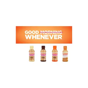 Dunkin' Donuts Iced Coffee Variety Pack - 12 Bottles of Liquid Productivity, The Caffeine Survival Kit