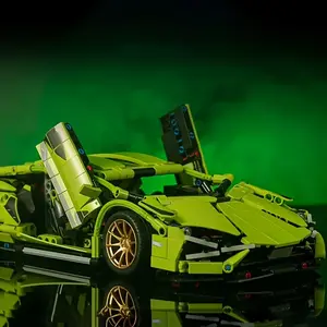 Bright 1:14 Scale Supercar Building Blocks, Challenging Stem Build, Perfect for Display & Collecting, DIY Home Decor, Birthday Gift