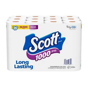 Scott 1000 Toilet Paper, 36 Rolls, 1,000 Sheets per Roll