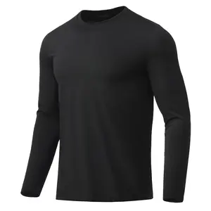 GEMYSE Men's Long Sleeve UPF 50+ Shirts Sun Protection Quick Dry Athletic Lightweight T-Shirt for Fishing Workout Rashguard