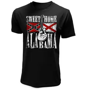Sweet Home Alabama Shirt Southern Rock Tshirt Retro American History Pride Tee Confederate Flag Heritage Tee Dixie Legacy Unisex T-Shirt For Summer Patriotic Oversized Graphic Streetwear Politics Classic Menswear Rebel Shirt Gift For Him Men Women
