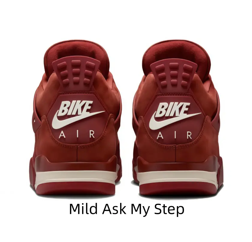 Full Burgundy Suede High Top Retro Basketball Shoes Breathable Mesh Side Panels Visible Air Cushion Street Sneakers