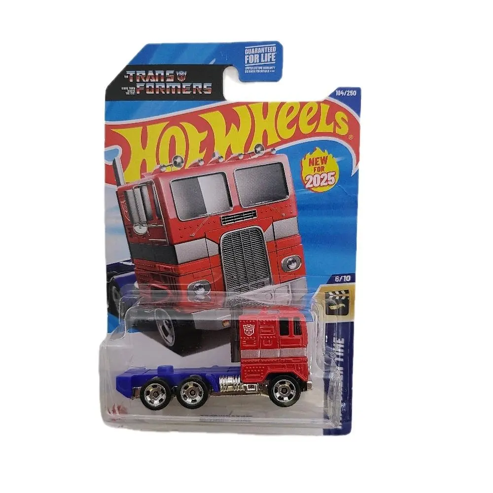 Hot Wheels Red Optimus #6 Screen Time Series Collector Die-Cast Metal Model Car, Collectible Toy for Model Cars Enthusiasts