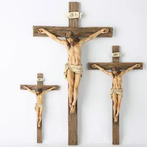 Catholic cross wall hanging, a religious home decoration for the Christian faith, suitable for Easter, seasonal wall hanging decoration, religious items, devout religious gifts