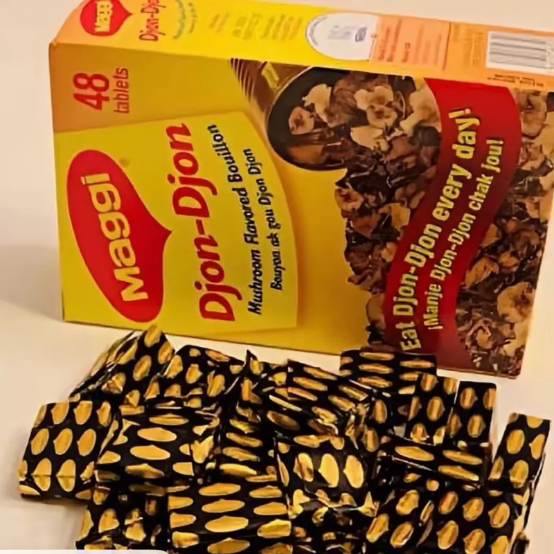 12pcs Maggi Djon Djon Bouillon Cubes, Mushroom-Flavored Seasoning Tablets