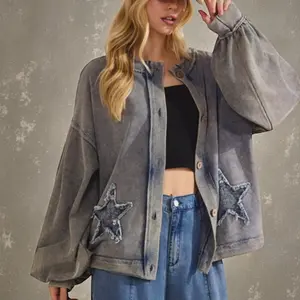 Starstruck Mineral Wash Patchwork Jacket