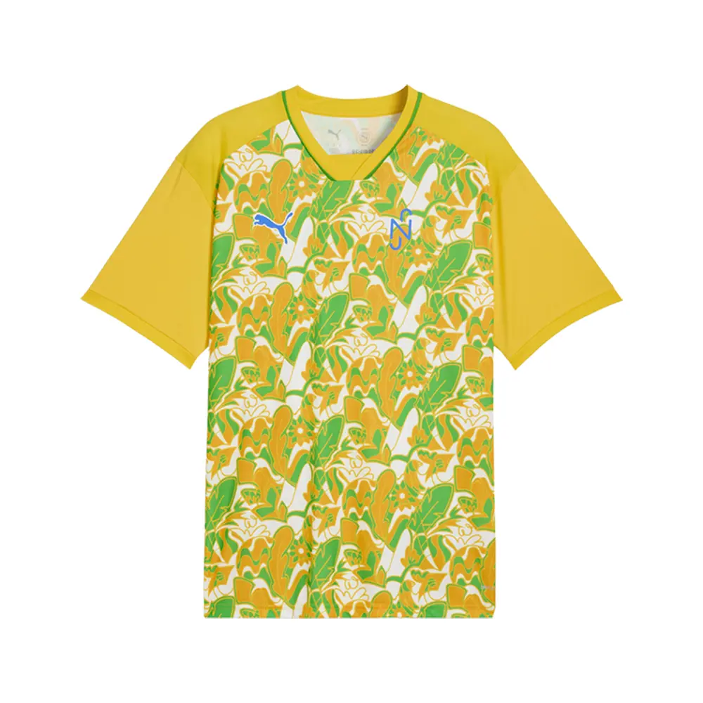 PUMA Mens X Neymar Junior Brazil Passion Crew Neck Replica Jersey Casual - Green, Yellow