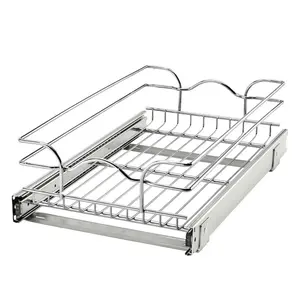 Rev-A-Shelf Kitchen Cabinet Pull Out Shelf Organizer, 12 x 20 In, 5WB1-0918CR-1