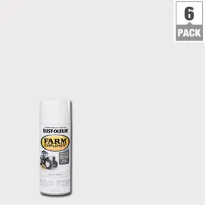 212 MAIN Rustoleum 280132 Exterior Oil-Based Farm Paint - 12 oz, Gloss Finish, Rustproof, Metal-Protecting Oil Based Paint